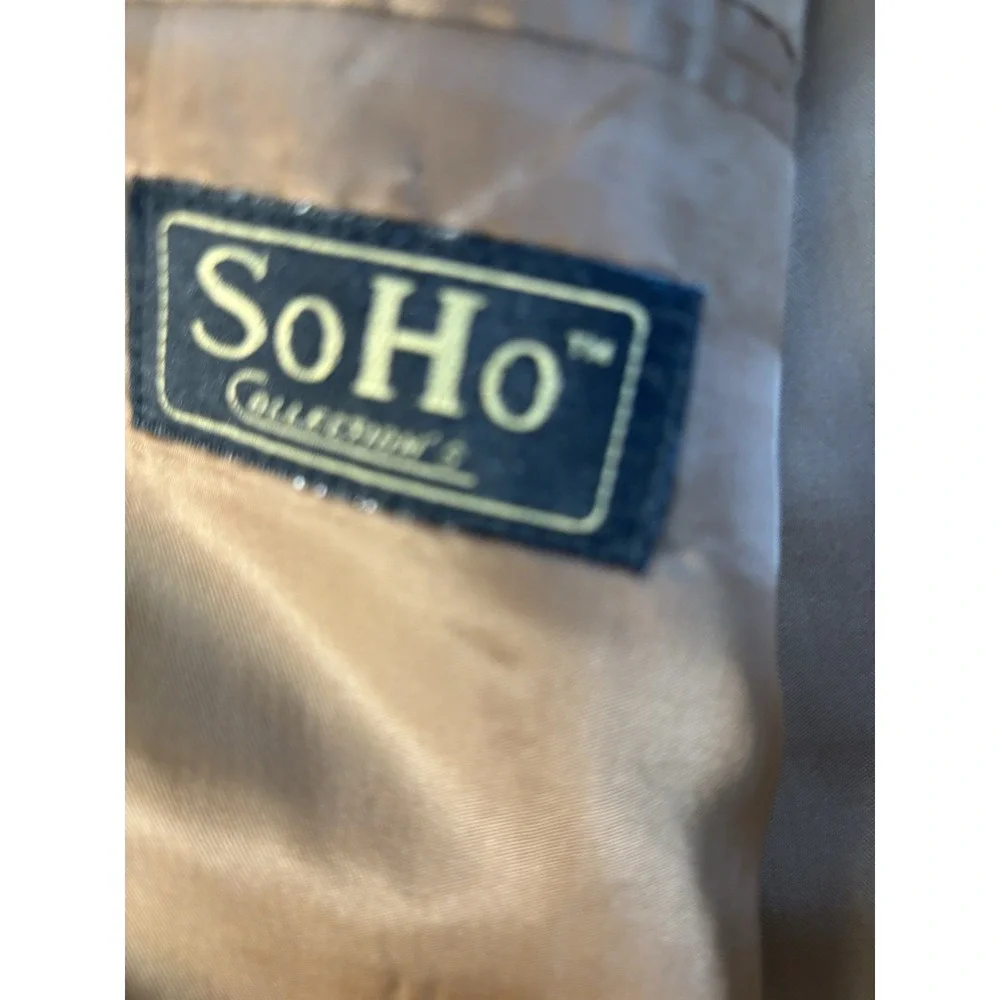 SoHo Collection Suit Jacket & Vest 54R Big & Tall Poly Blend Rust